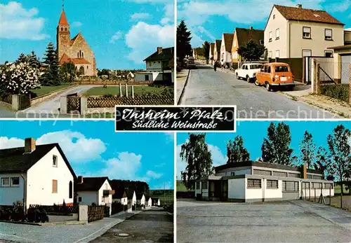 AK / Ansichtskarte 73865650 Insheim Teilansichten Kirche Wohnsiedlung Insheim