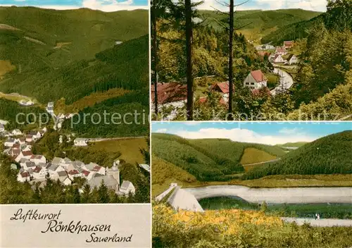 AK / Ansichtskarte 73865674 Roenkhausen_Finnentrop Panorama Ansicht vom Waldrand aus Landschaft 