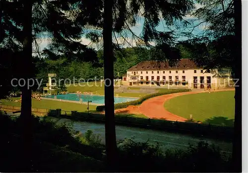 AK / Ansichtskarte  Hennef_Sieg Sportschule F.V.M. e.V. Freibad Sportanlagen Hennef Sieg