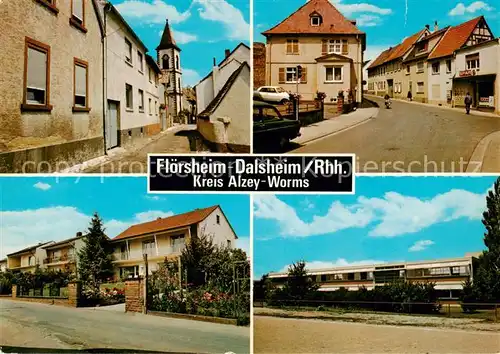 AK / Ansichtskarte 73865689 Floersheim-Dalsheim Motive Ortszentrum Hauptstrasse Schule Floersheim-Dalsheim