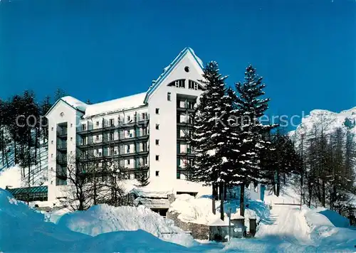 AK / Ansichtskarte  Sils_Maria_GR Club Hotel Schweizerhof Winterlandschaft Alpen 
