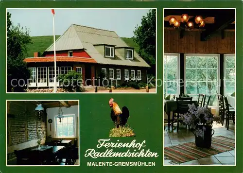 AK / Ansichtskarte 73865746 Malente-Gremsmuehlen Ferienhof Radlandsichten Restaurant Hahn Malente-Gremsmuehlen
