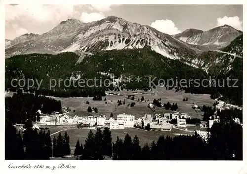 AK / Ansichtskarte  Lenzerheide_GR mit Rothorn Lenzerheide GR