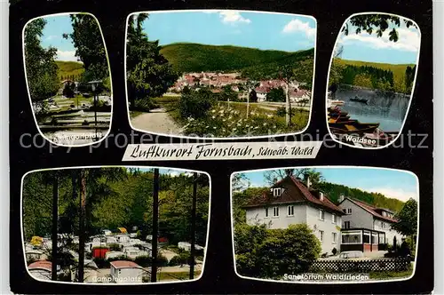 AK / Ansichtskarte  Fornsbach_Murrhardt Minigolfplatz Panorama Waldsee Campingplatz Sanatorium Waldfrieden 