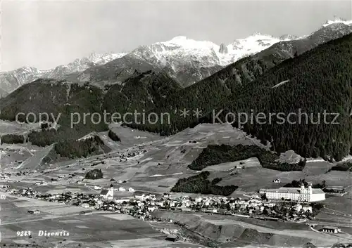 AK / Ansichtskarte  Disentis_GR Fliegeraufnahme Disentis GR