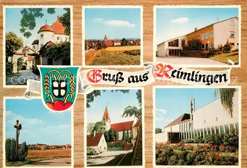AK / Ansichtskarte 73865840 Reimlingen im Ries Teilansichten mit Kirchen Reimlingen