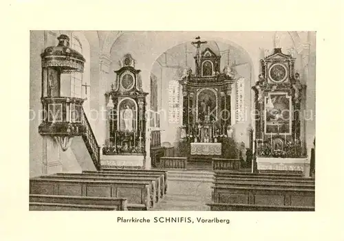 AK / Ansichtskarte  Schnifis Pfarrkirche Inneres Schnifis