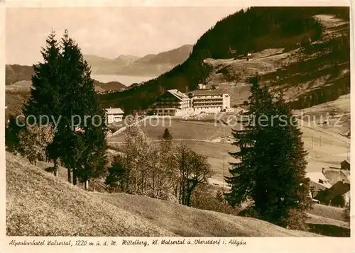 AK / Ansichtskarte 73865870 Mittelberg_Kleinwalsertal_AT Alpenkurhotel Walsertal Panorama 