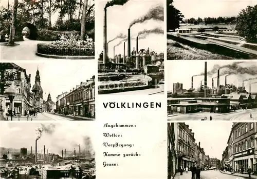 AK / Ansichtskarte 73865872 Voelklingen Stadtzentrum Parkanlagen Voelklinger Huette Eisenwerk Voelklingen