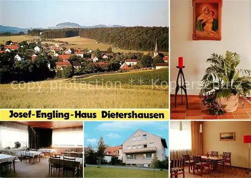 AK / Ansichtskarte  Dietershausen_Rhoen Panorama Josef-Engling-Haus Speisesaal Dietershausen Rhoen