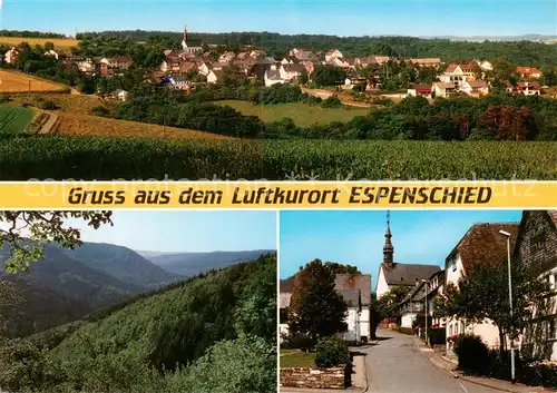 AK / Ansichtskarte  Espenschied_Lorch Panorama Hoehenluftkurort im Naturpark Rheingau Taunus Blick zur Kirche 