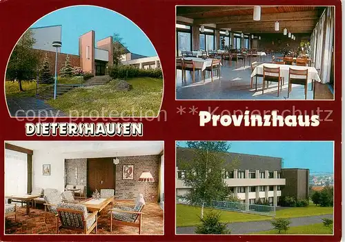 AK / Ansichtskarte 73865924 Dietershausen_Rhoen Schoenstaetter Marienschwestern Provinzhaus Aufenthaltsraum Speisesaal Dietershausen Rhoen