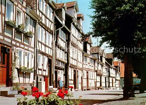 AK / Ansichtskarte  Lauterbach_Hessen Am Graben Altstadt Fachwerkhaeuser Lauterbach Hessen