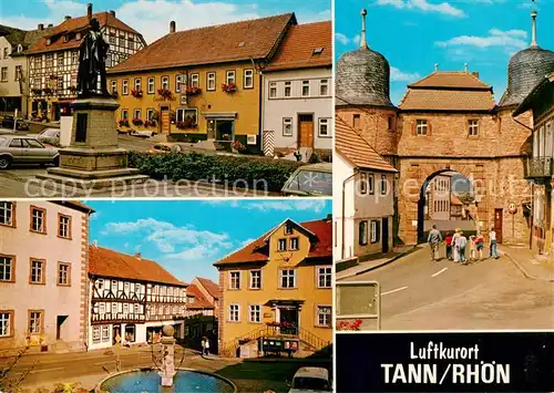 AK / Ansichtskarte 73865931 Tann_Rhoen Motive Altstadt Brunnen Stadttor Fachwerkhaeuser Tann_Rhoen