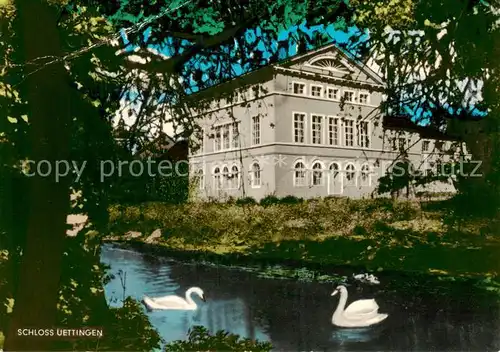 AK / Ansichtskarte 73865965 Uettingen_uettingen Schloss Schwanenteich 