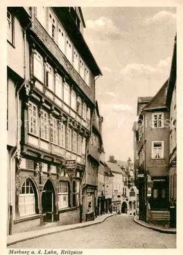 AK / Ansichtskarte  Marburg_Lahn Reitgasse Marburg_Lahn