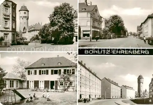 AK / Ansichtskarte  Boehlitz-Ehrenberg Heinrich Heine Str Wasserturm Kinderkrippe Forstgut Pestalozzistr Bielastr Boehlitz-Ehrenberg