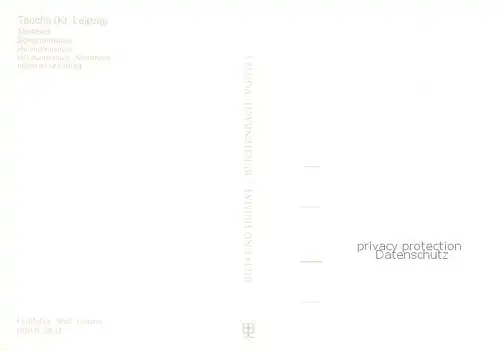 AK / Ansichtskarte  Taucha_Sachsen Stadtbad Schoeppenwiese Heimatmuseum HO Kulturhaus Stadthalle Imbiss im Stadtbad Taucha Sachsen