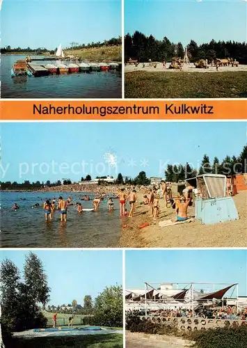 AK / Ansichtskarte  Kulkwitz_Markranstaedt Bootsliegeplatz Kinderspielplatz Strand Minigolf Freiluftgaststaette am See 