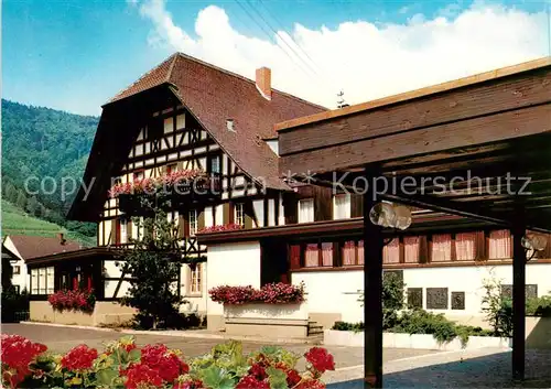 AK / Ansichtskarte  Glottertal_Schwarzwald Hotel Hirschen 