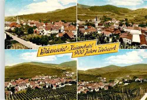 AK / Ansichtskarte 73866025 Bickensohl_Vogtsburg_Kaiserstuhl Panorama Reben 