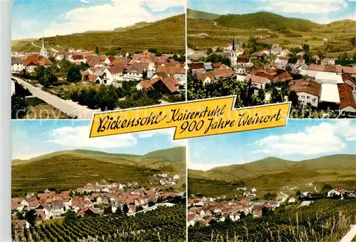 AK / Ansichtskarte  Bickensohl_Vogtsburg_Kaiserstuhl Panorama Reben 