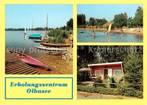 AK / Ansichtskarte  Kleinsaubernitz_Bautzen Erholungszentrum Olbasee Strand Bungalow 