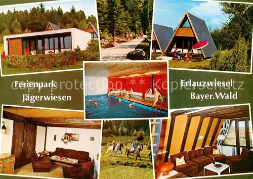 AK / Ansichtskarte  Waldkirchen_Niederbayern Ferienpark Jaegerwiesen Bungalows Hallenbad Reiten Appartements Waldkirchen Niederbayern