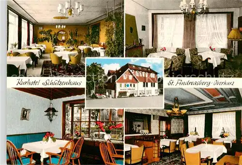 AK / Ansichtskarte  St_Andreasberg_Harz Kurhotel Schuetzenhaus Gastraeume St_Andreasberg_Harz