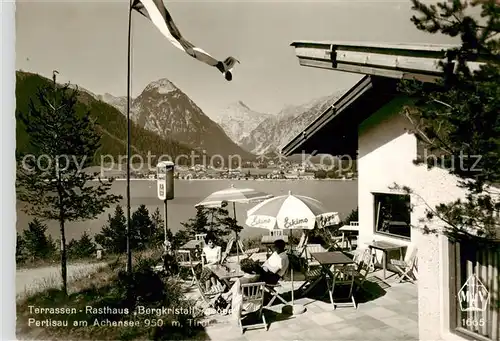 AK / Ansichtskarte  Pertisau_Achensee Terrassen Rasthaus Bergkristall Pertisau Achensee