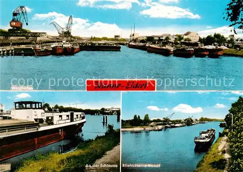 AK / Ansichtskarte 73866081 Wanne-Eickel Westhafen An der Schleuse Rhein Herne Kanal Wanne-Eickel