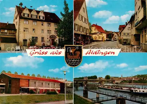 AK / Ansichtskarte 73866101 Aldingen_Ludwigsburg Teilansichten Neckarpartie Aldingen Ludwigsburg