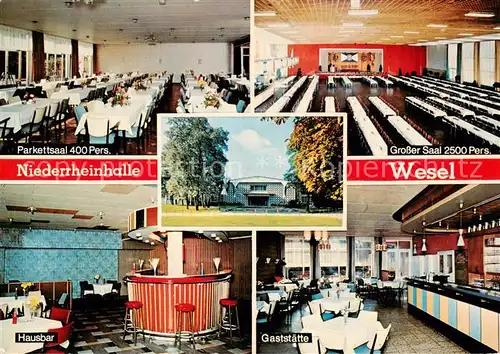 AK / Ansichtskarte 73866124 Wesel__Rhein Niederrheinhalle Parkettsaal Grosser Saal Hausbar Gaststaette 