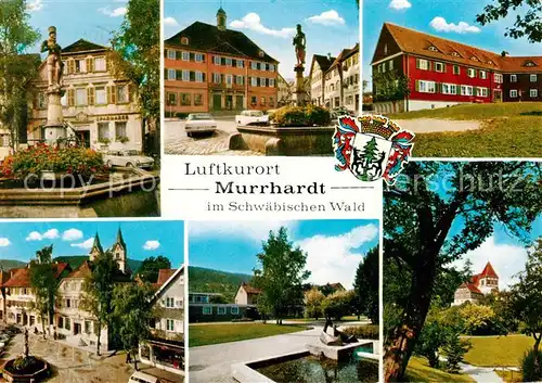 AK / Ansichtskarte 73866145 Murrhardt Teilansichten Luftkurort im Schwaebischen Wald Parkanlagen Brunnen Murrhardt