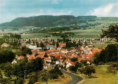 AK / Ansichtskarte  Gersfeld_Rhoen Panorama Kneipp-Luftkurort Naturpark Rhoen Gersfeld Rhoen