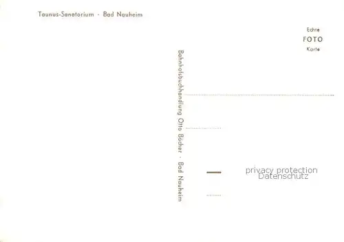 AK / Ansichtskarte 73866185 Bad_Nauheim Taunus-Sanatorium Bad_Nauheim