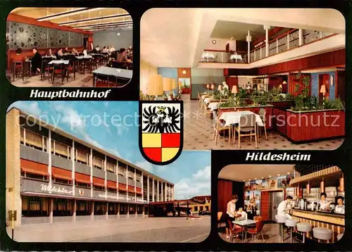 AK / Ansichtskarte 73866191 Hildesheim Hauptbahnhof Restaurant Café Hildesheim