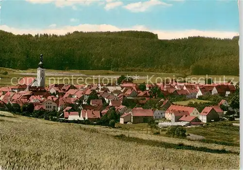 AK / Ansichtskarte  Pressath Ortsansicht mit Kirche Pressath