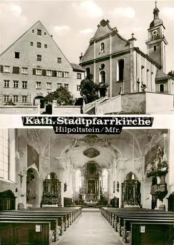 AK / Ansichtskarte 73866222 Hilpoltstein_Mittelfranken Katholische Stadtpfarrkirche Innenansicht Hilpoltstein