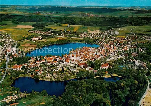 AK / Ansichtskarte  Bad_Waldsee Moorheilbad Fliegeraufnahme Bad_Waldsee