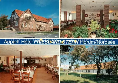 AK / Ansichtskarte 73866280 Horum Appartement Hotel Friesland Stern Gastraeume Horum