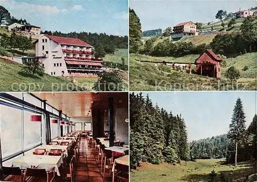 AK / Ansichtskarte  Rothenbuch Gasthof zum Spechtshaardt Gastraum Teilansichten Rothenbuch