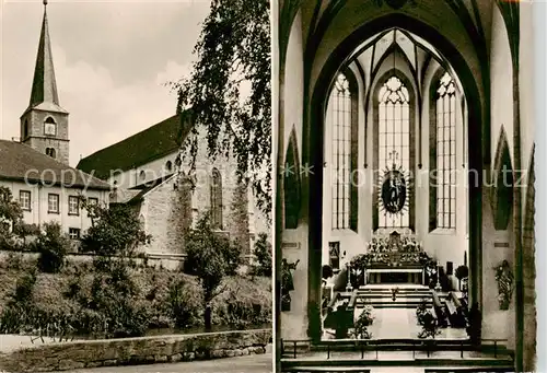 AK / Ansichtskarte 73866366 Hammelburg 500 Jahre Stadtpfarrkirche Blick zum Altar Hammelburg