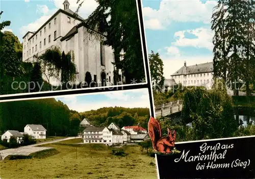 AK / Ansichtskarte  Marienthal_Westerwald Kloster Kirche Teilansicht Marienthal_Westerwald