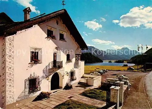 AK / Ansichtskarte  Champfer_Graubuenden Hotel Chesa Guardalej See Alpen Champfer Graubuenden