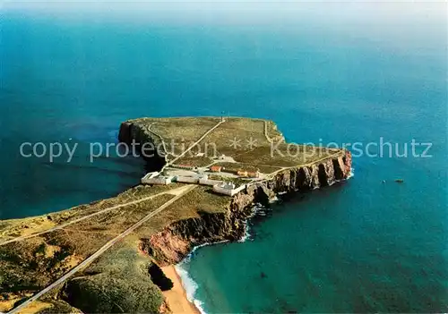 AK / Ansichtskarte  Sagres_Algarve_PT Promontoire le berceau des découvertes de Henri vue aérienne 