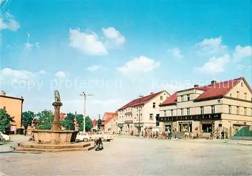 AK / Ansichtskarte  Bielawa_PL Rynek Marktplatz Brunnen 