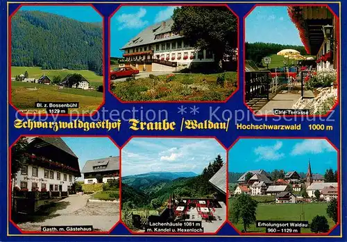 AK / Ansichtskarte 73866428 Waldau_Titisee-Neustadt Schwarzwaldgasthof Traube im Schwarzwald Ortsansicht mit Kirche Waldau_Titisee-Neustadt