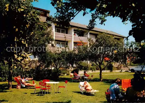 AK / Ansichtskarte  Bad_Woerishofen Kneipp-Kurhotel Pension Foersch Garten Bad_Woerishofen