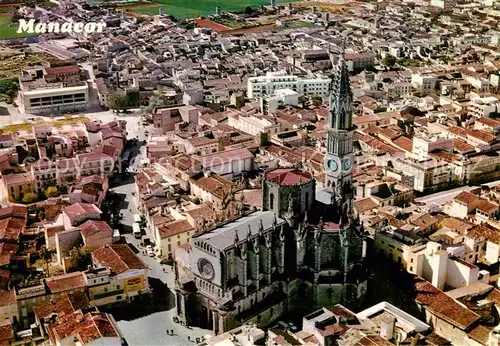 AK / Ansichtskarte  Manacor_Mallorca_ES Stadtzentrum Kirche 